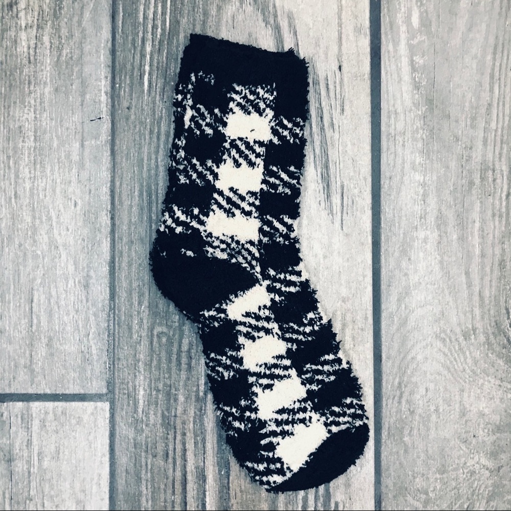 Japanese Patchwork Plaid Velvety Winter Socks